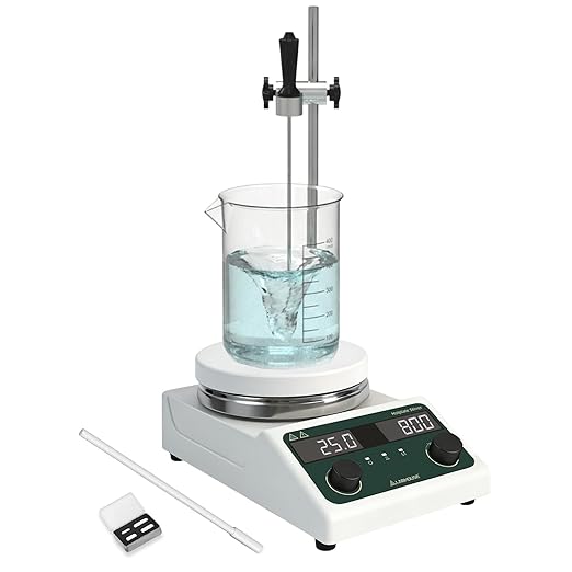 LHS-300 Magnetic Stirrer Hot Plate with Probe - 5L Capacity, 300°C, 200-1500 RPM, 5.5" Hotplate