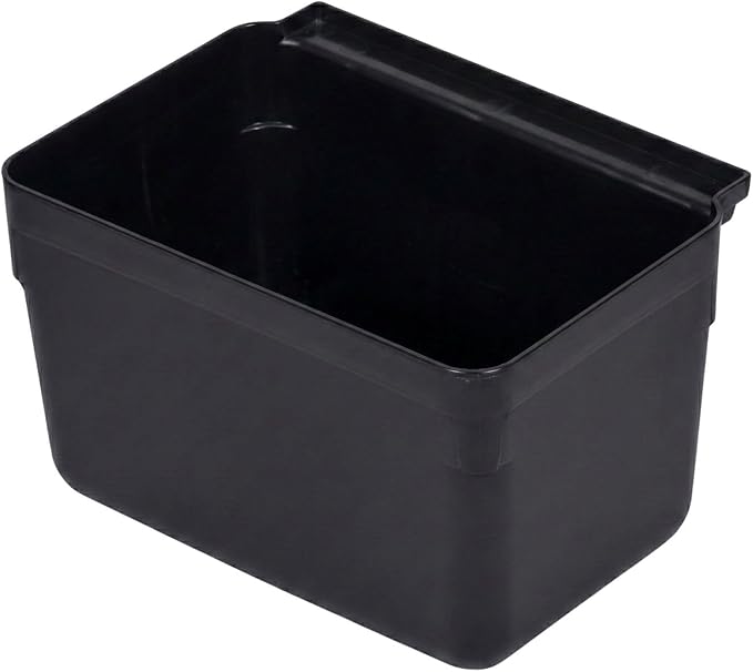 Restaurantware RW Clean 13 Inch x 7 Inch Bus Tub 1 Small Bus Box - Attachable Commerical Black Plastic Restaurant Tub Fits Rolling Utility Cart Heavy Duty