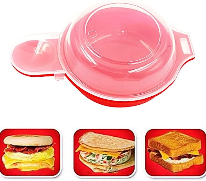 Liusm Microwave Egg Muffin Breakfast Sandwich Cooker For Make Egg in 1 Minute