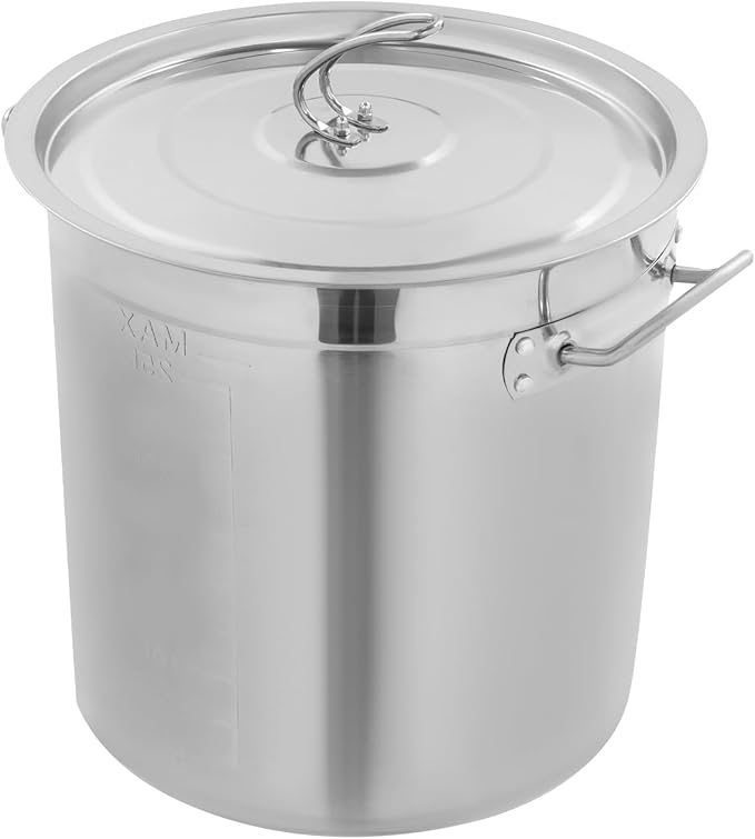 Automatic Stirrer for Tomato Sauce, Jam, Syrup, 25L/6.6gal Stainless Steel Pot Stirrer Mixer, 120W Electric Heat Mixing Machine with 4-Blade Scraper for Restaurants, Hotels, Canteen