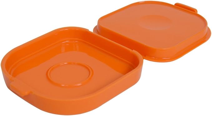 Casabella 4-1/2-Inch Square Silicone Microegg Cooker, Orange