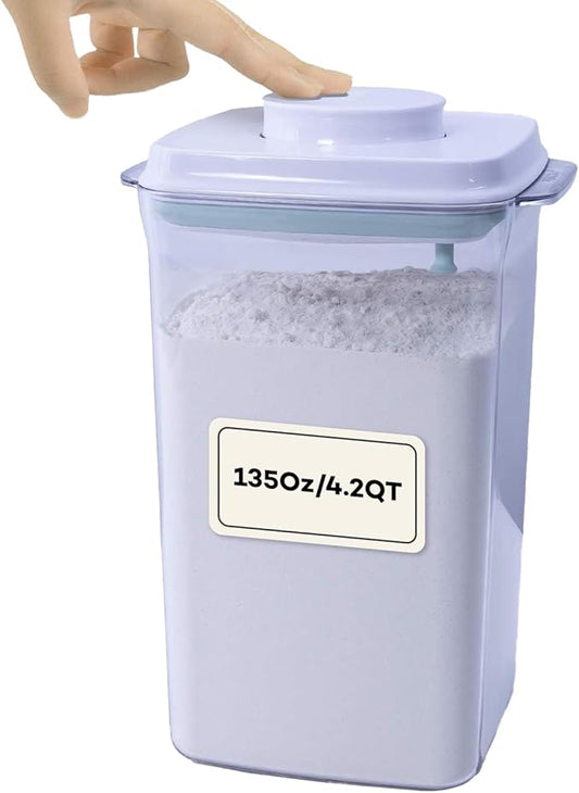 Bop Top Airtight Food Storage Containers with Lid 16.5 Cups / 135 oz | Kitchen Canister Sets | Air Tight Pantry Container | Pop Top Dry Food Storage Containers for Snacks, Sugar, Flour, Baking, Pasta