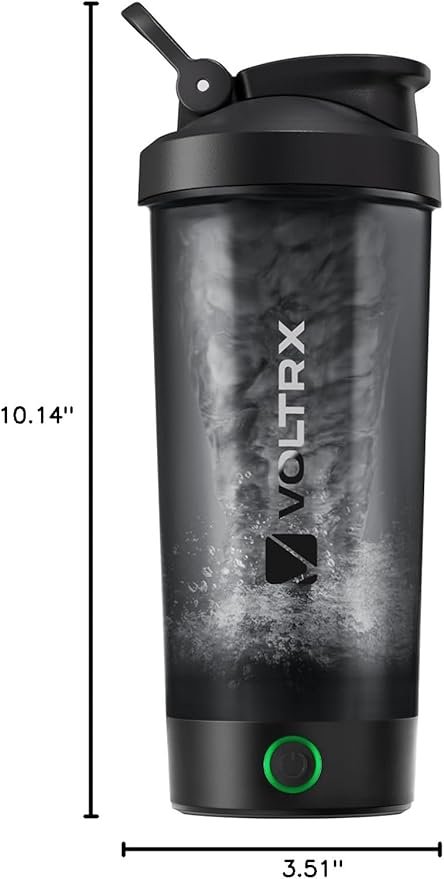 VOLTRX Protein Shaker Bottle, Merger USB C Rechargeable Electric Protein Shake Mixer, Shaker Cups for Protein Shakes and Meal Replacement Shakes, BPA Free, 24oz | USB C Rechargeable, Shaker Cups, for Protein Shakes