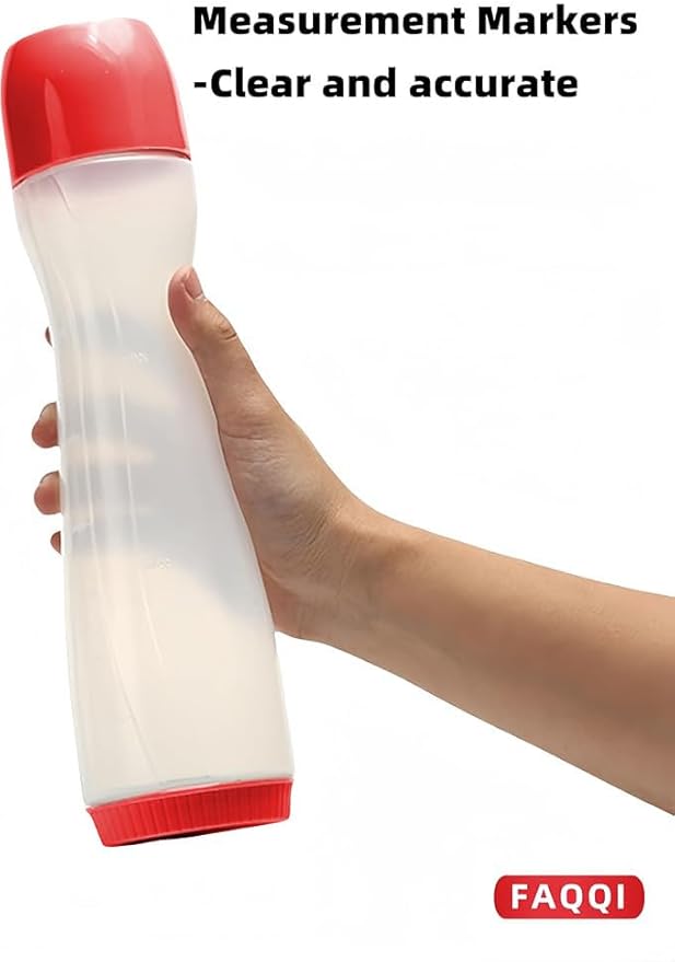 Premium Pancake Pen - Batter Squeeze Bottle for Perfect Pancake Designs | Easy-to-Clean Pancake Batter Dispenser with Drip-Free Valve | Ideal for Pancakes, Waffles, and Baking Needs Red