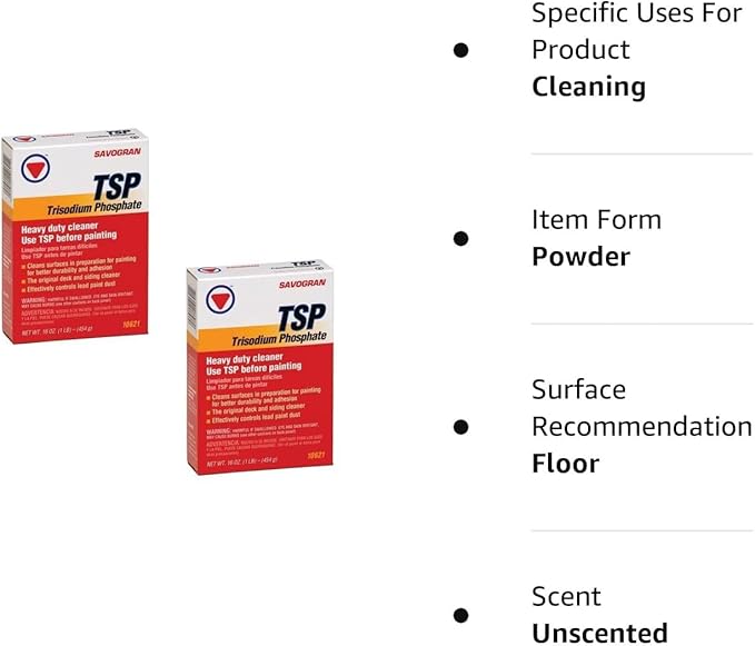 Savogran 10621 Trisodium Phosphate (TSP) 1LB (16oz) - 2 Pack