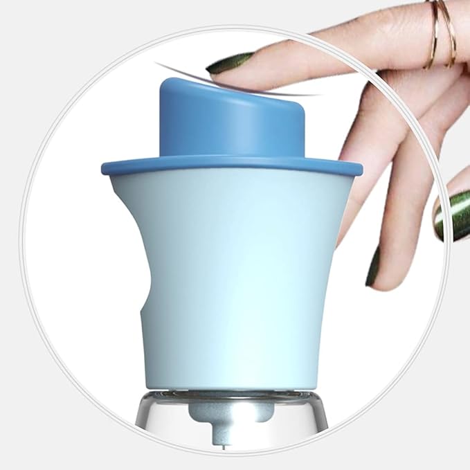Oil Sprayer for Cooking, 180ml Glass Oil Dispenser Bottle Spray Lemon Juice Sprayer forSalad, Baking, Cleaning, Plants(blue)