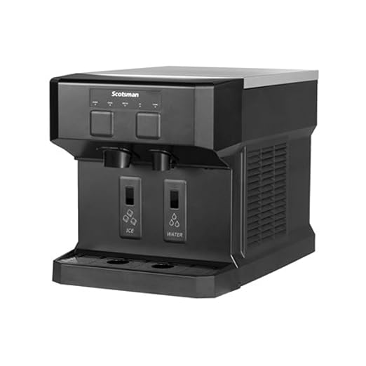 Scotsman HID207AX-1 Meridian Touch-Free Compact Countertop Nugget Ice & Water Dispenser, Air Cooled - Up to 196 lb. Production, 7 lb. Storage (115v/60hz/1ph)