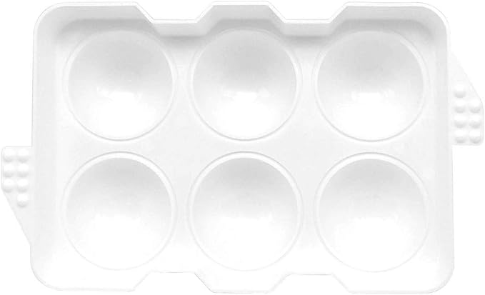 Ice Tray, large 6 x 2 inch ball spheres shapes Giant spherical bar, whiskey, cocktails, scotch, sphere cubes Best BPA free round cube balls molds trays (6 Cube)