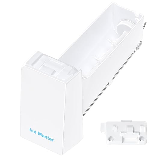 Upgraded DA97-14474A DA97-14474C Ice Bucket Compatible with Samsung Ice Bucket Replacement Samsung Ice Maker Tray Parts RF28HMEDBSR RF263BEAESR RF265BEAESR RF26J7500SR Refrigerator Ice Container Bin