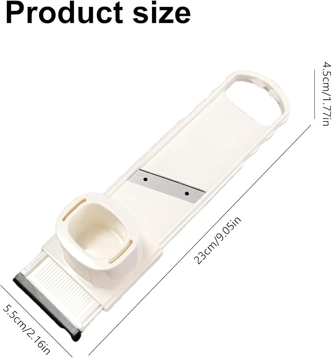 1Pcs Multi-Functional Food-Grade Garlic Press & Slicer – Ultra-Thin Vegetable Shredder/Chopper, Kitchen Prep Gadget for Home Chefs, Cooking Accessories, Food Preparation Equipme