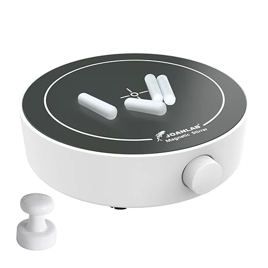 JOANLAB Lab Mini Magnetic Stirrer Plate Mixer 3000ml Magnetic Stir Plate Set w/Stirrer Bars and Retriever 200-1800PRM