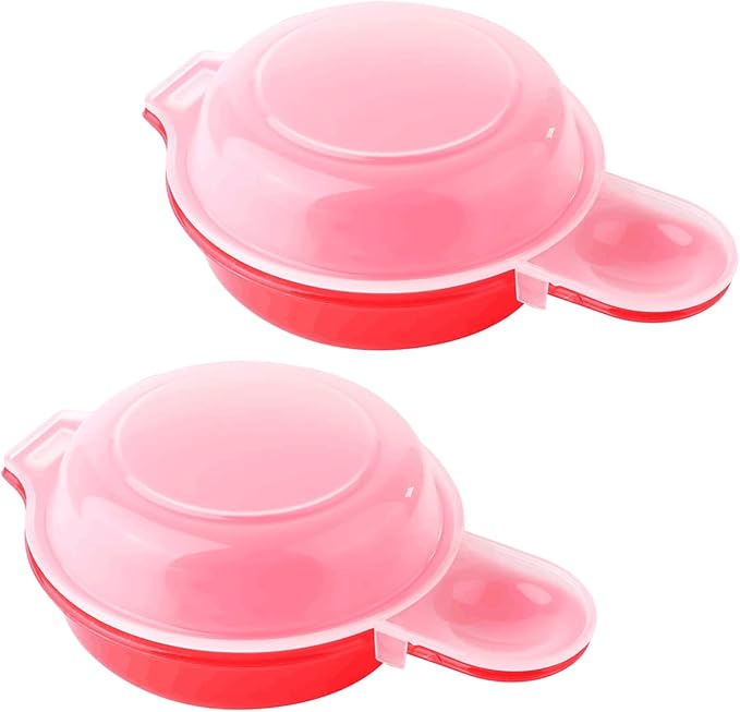 2pcs-Microwave Egg Cooker,Microwave Egg Maker,1 Minute Fast Egg Hamburg Omelet Maker Kitchen Cooking Tool