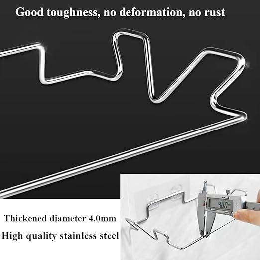 Trash Bag Holder for Cupboards Kitchen Cabinet Door, Stainless Steel Portable Garbage Bins ( with Wall Sticker Base ) Kitchen Waste Bins, Easy to Store, Can Be Put Away At any Time, Kitchen Essential