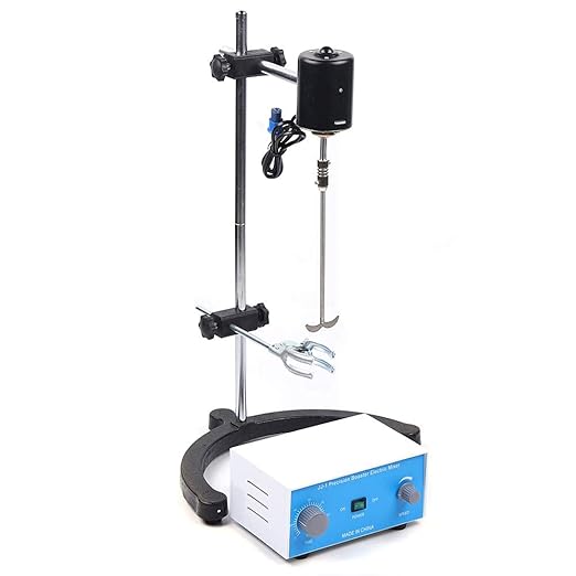 Electric Overhead Stirrer, 110V 110W DC Motor Electric Stirrer 2800rpm Digital Lab Mixer Blender for Laboratory,Colleges
