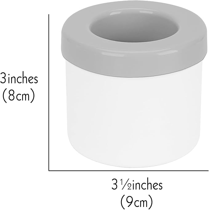 2 Pack Cylinder Ice Cube Mold Ice Trays, Silicone Ice Bucket, Portable Ice Cube Maker, Press-Type Easy-Release Ice Cup (White)