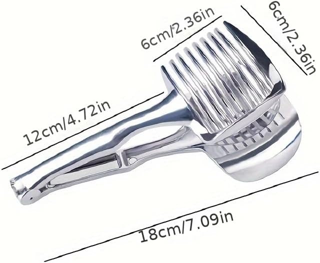 Choxila Lemons Holder for Slicing –Aluminum alloy Tomato Slicer Tool for Home Use, Multi-Purpose Vegetable Holder for Onion，Potatoes, Tomatoes & Slicing