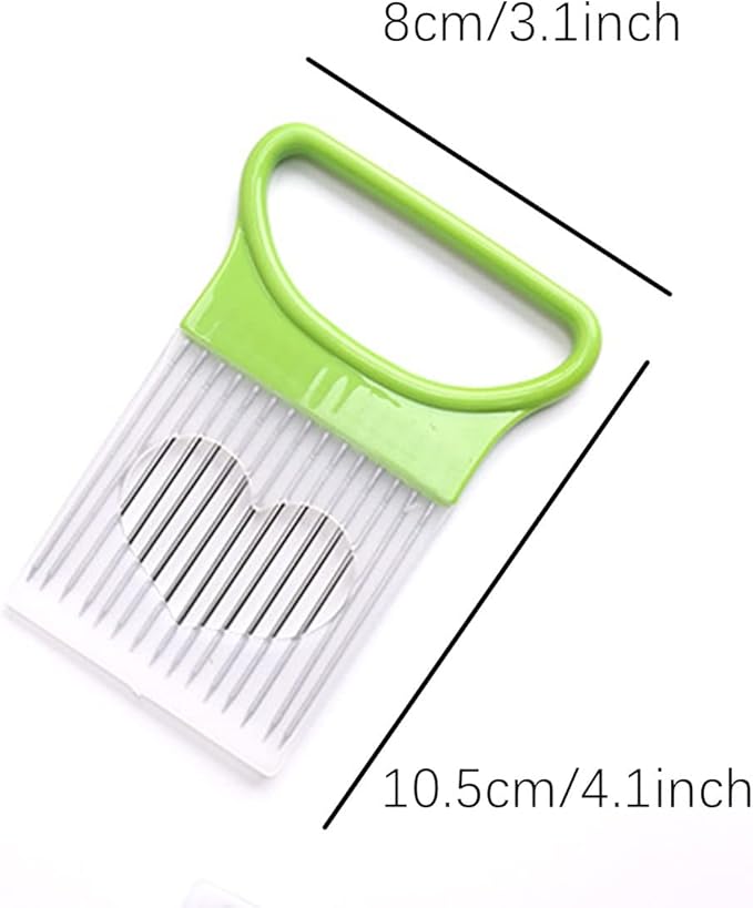 Onion Slicer, 4PCS Stainless Steel Prongs Kitchen Slicer, Onion Holder for Slicing, Kitchen Cutting Tool Slicer for Kitchen
