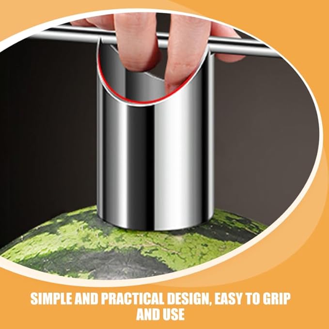 VOSAREA Stainless Steel Watermelon Core Collector Multi-Purpose Fruit Puncher and Opener Tool for Easy Melon Slicing and Cupcake Coring in Kitchen and Party Use