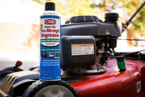 CRC 05482 Heavy Duty Pro-Strength Degreaser, All-Purpose Water-Based Degreaser, Odorless, Safe on Paint and Plastic, 15oz, [1 Pack]