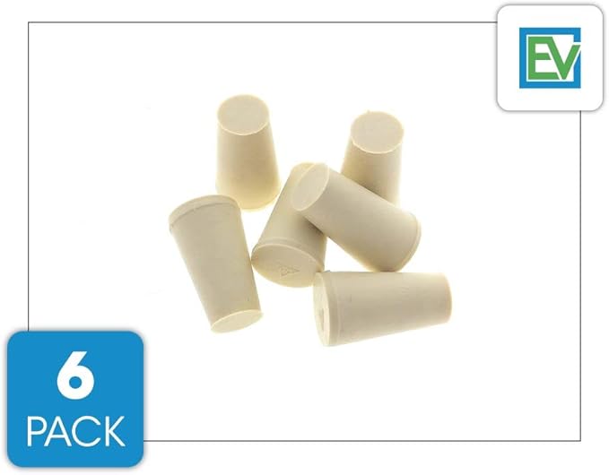 Essential Values Replacement Stoppers/Plugs - 6 Pack - Compatible with Toddy Cold Brew Coffee Maker and Filters - Also Compatible with Filtron Cold Brew Systems