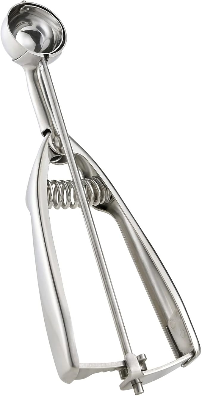 18/8 Stainless Steel Small Ice Cream Scoop Disher Melon Baller 0.6 Tablespoon