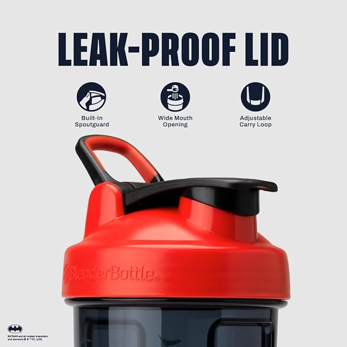 BlenderBottle DARK KNIGHT (Batman) Pro28-28-oz. - Full-Color Red/Black