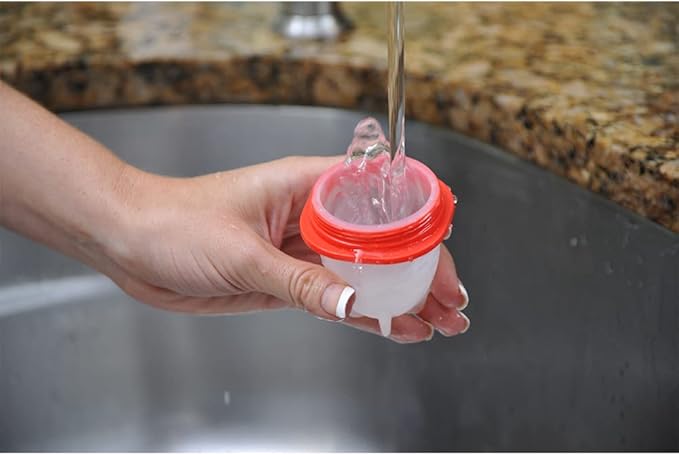 Egglettes Egg Cooker - Hard Boiled Eggs without the Shell, 4 Egg Cups