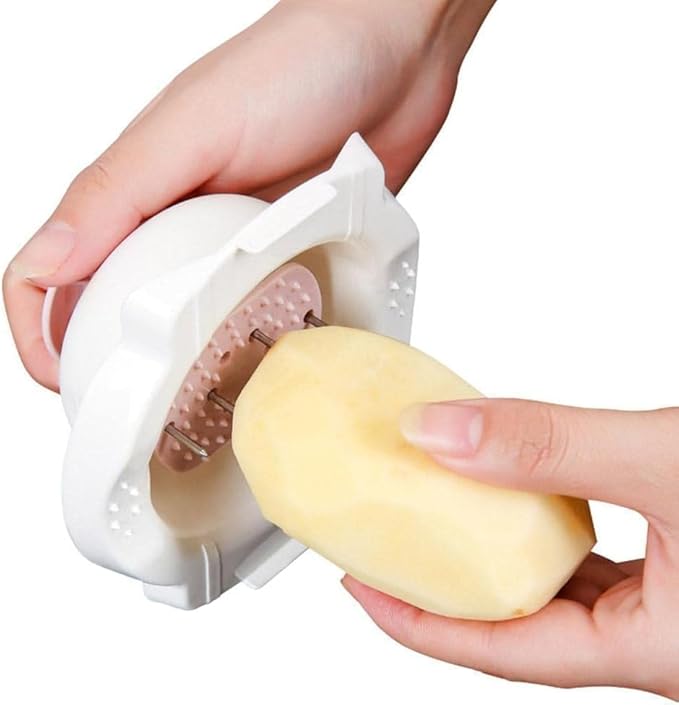 Food Safety Holder for Mandolin Slicer or Grater,Finger Anti-Cut Protectors for Vegetable Grater, Food Slicer Cutter Finger Guard for Mandoline Slicer Cutting, Mandolines (Pink)