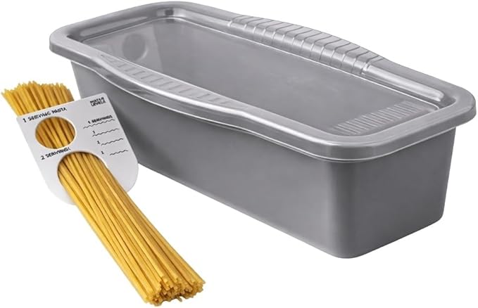 Microwave Pasta Cooker with Built-in Portion Tool – BPA-Free, Non-Stick Quick Meal Maker for Pasta, Ramen & Veggies – Ideal for Dorms, Small Kitchens, and RVs by Dependable Industries