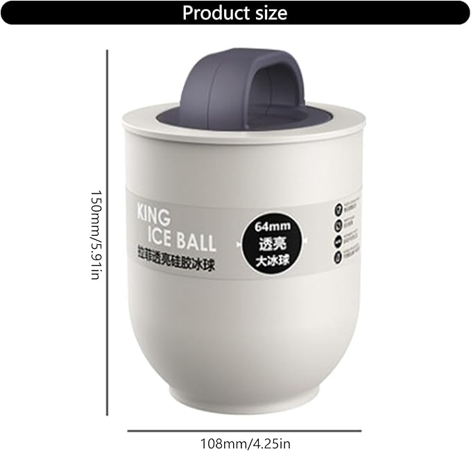 Large Silicone Ice Sphere Maker Molds Practical Round Making For Crafting Large Homes Ice Sphere Tray