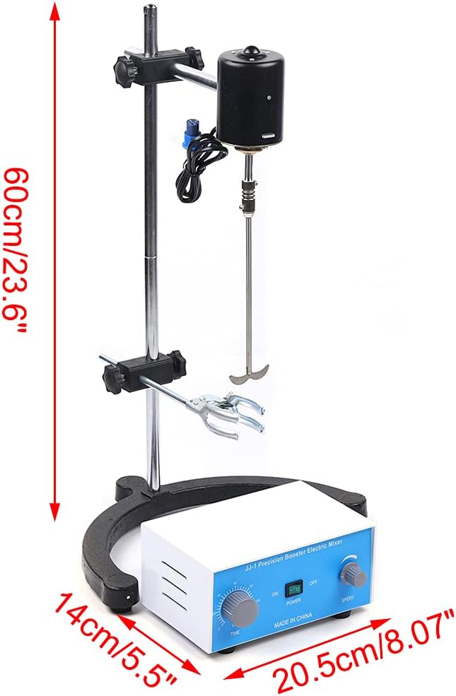 Electric Overhead Stirrer Mixer Lab Overhead Stirrer High Accuracy Blender 3000 RPM 110V (100W)