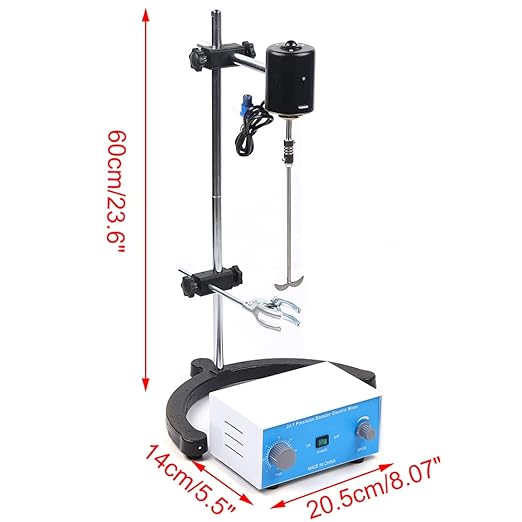 Electric Overhead Stirrer, 110V 110W DC Motor Electric Stirrer 2800rpm Digital Lab Mixer Blender for Laboratory,Colleges