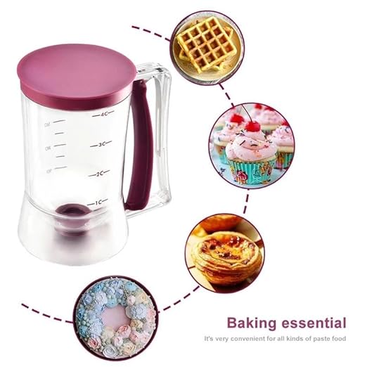Cupcakes Pancakes Dispenser Cookie Cake Muffins Baking Waffles Dough Dispenser Cream Speratator Measuring Cup Doser for Hotcakes