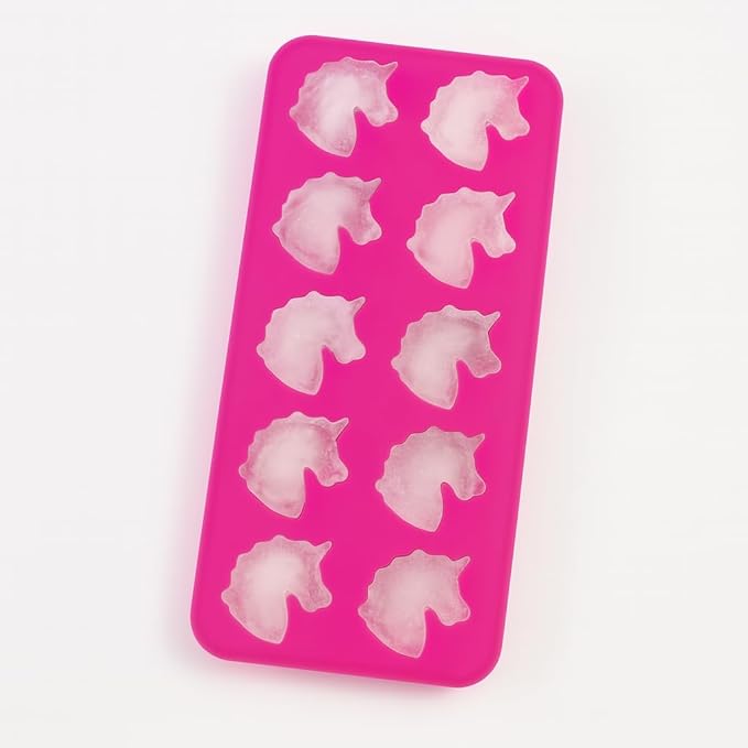 HIC Kitchen Silicone Unicorns Ice Cube Tray, Non-Stick, Makes 10 Unicorns