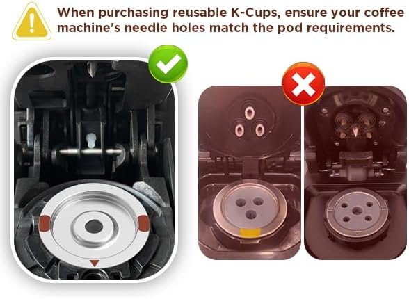 Noalto Reusable K Cups for Keurig,Stainless Steel Refillable Coffee Pods - Metal K Cup Reusable Coffee Filter for K-Classic K-Elite K-Express K-Mini Keurig 1.0 & 2.0, BPA Free (2 pack)