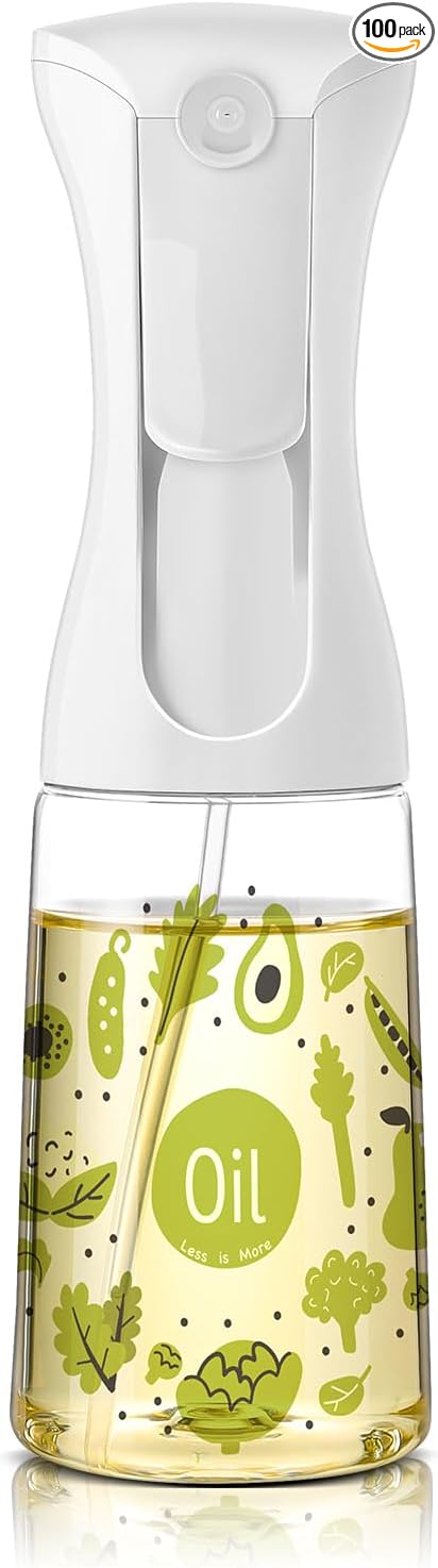 Mistifi Oliver Oil Sprayer for cooking, Spray bottle 6oz, Non-Aerosol Refillable Dispenser Oil Mister FS601 Green Vegetable