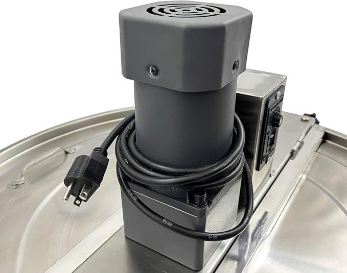 500W Electric Pot Stirrer 98L/25.9gal Automatic Food Mixer with Bottom Rotation Bracket Suitable for Natural Gas, for Soup, Porridge and other Food Mixing 110V