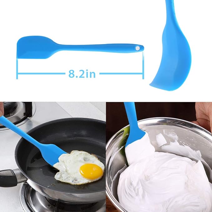 ROTTAY Silicone Egg Bites Molds and Steamer Rack Trivet with Heat Resistant Handles Fit Instant Pot Accessories, 7pcs set for 6qt 8qt Electric Pressure Cooker With 2 Spoons and Silicone spatula