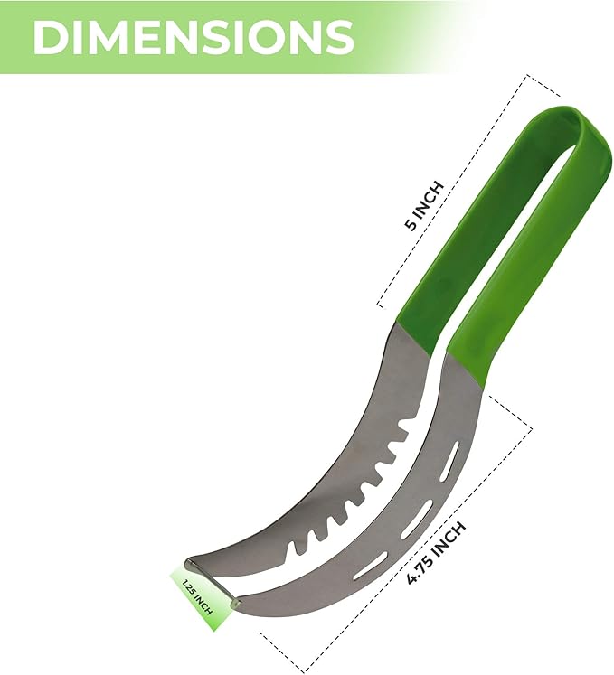 Watermelon Slicer – Premium Watermelon Cutter Kitchen Tools – Ultra-Sharp Stainless Steel Blade – Ergonomic and User-Friendly Handle – Safe, Durable Design