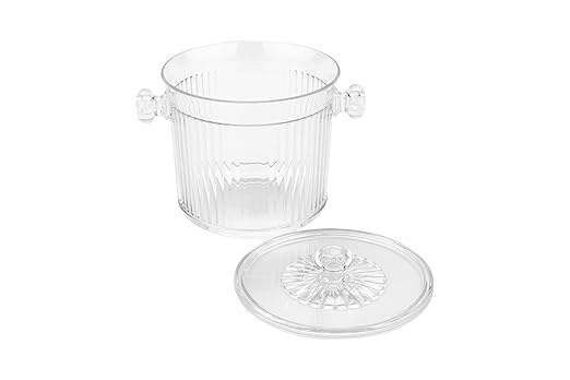 G.E.T. HI-2020-CL Cheers Break-Resistant Plastic Ice Bucket Lid Only, 2.5 Quart, Clear