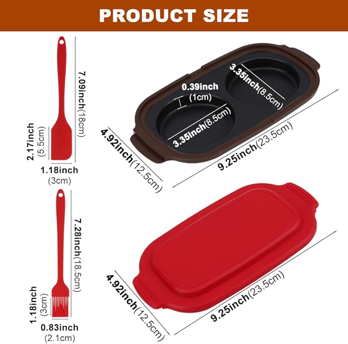 Microwave Egg Cooker Quick-Heat Microwave Egg Poacher Cooker & Fryer for Breakfast Sandwiches Save Time,Portable for Home,Travel(COLOR:red)