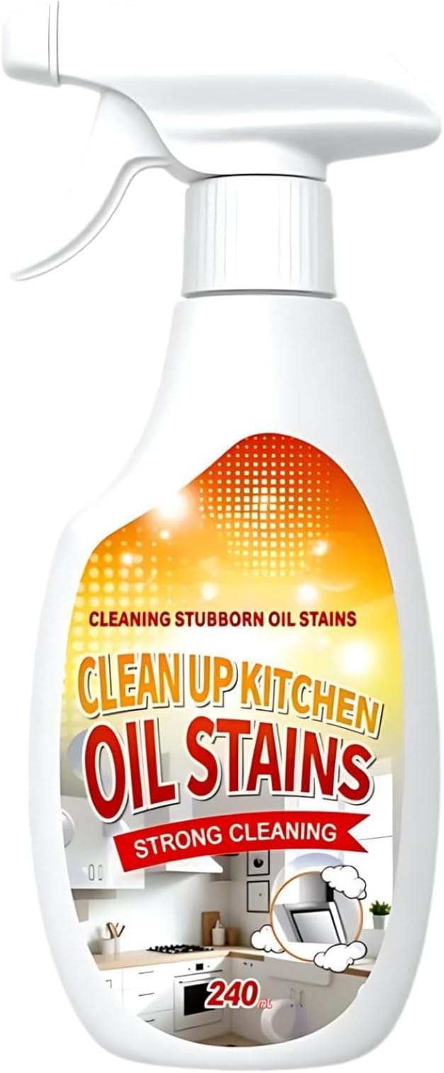 Heavy Oil Cleaner Stain, Clean Up Kitchen Oil Stains, 2025 New Heavy-Duty Kitchen Degreaser Foam Cleaner, Clean Kitchens Oils Stains Spray, Multi functiona Foam Cleaner Spray (1 pcs)