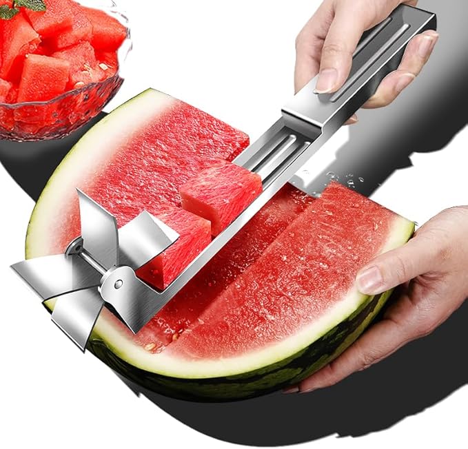 JoyFierce Watermelon Windmill Cutter watermelon cutter slicer tool Slicer 304 stainless steel Fruit knife Watermelon Quickly Cut Tool Kitchen Gadgets with
