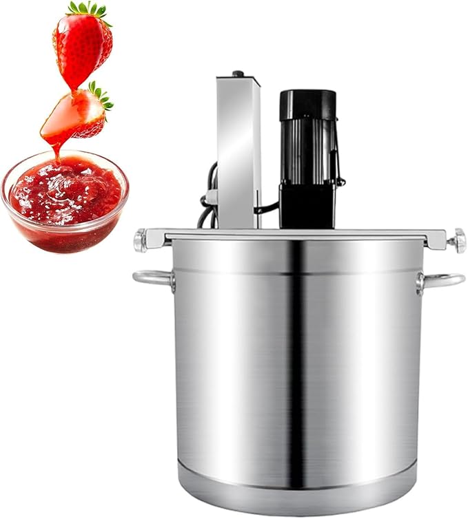 Automatic Pot Stirrer for Cooking,Commercial Automatic Food Mixer,Hot Pot Seasoning Sauce Stir Frying Machine,Stirring Speed Adjustable,One-Button Start,20L