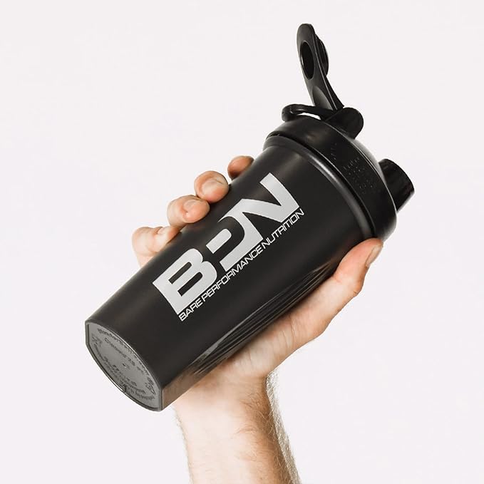 BARE PERFORMANCE NUTRITION Blender Bottle Shaker Bottle, 28 oz Shaker Bottle with Wire Whisk, Black