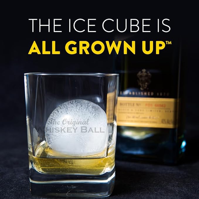 Pack of 2 Monogram Whiskey Ice Ball Maker Mold - Premium Silicone Sphere Mold A to Z letter Engraved - Ideal for Crafting Old Fashioned Cocktails – Easy Release & No Leak Design - ‘P’ letter