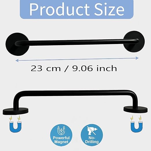 AUXPhome Under the Table Plastic Trash Bag Holder for Desk, Magnetic Grocery Bag Holder for RV,Camping, Picnics, Dorm Room Office etc - Very Suitable for Manual/Sewing use. - No Assembly, no Drilling