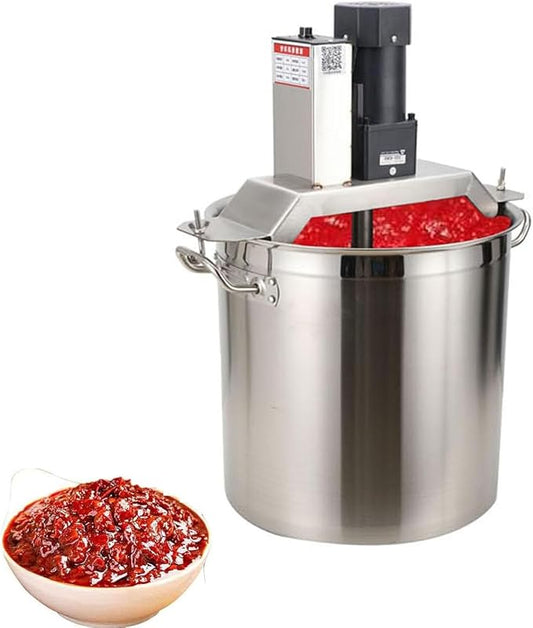 Hot Pot Seasoning Bottom Soup Sauce Stirrer Frying Machine,40L Commercial Automatic Food Mixer,Automatic Pot Stirrer Mixer,Stirring Speed Adjustable,50L