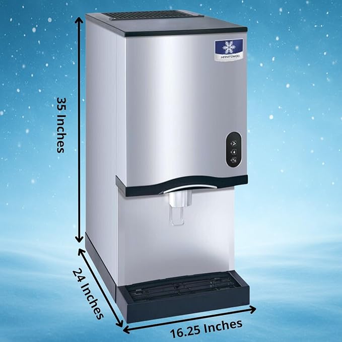 Manitowoc CNF-0201A-L Ice Maker and Water Dispenser, Nugget Style, 315 Pound/24Hours