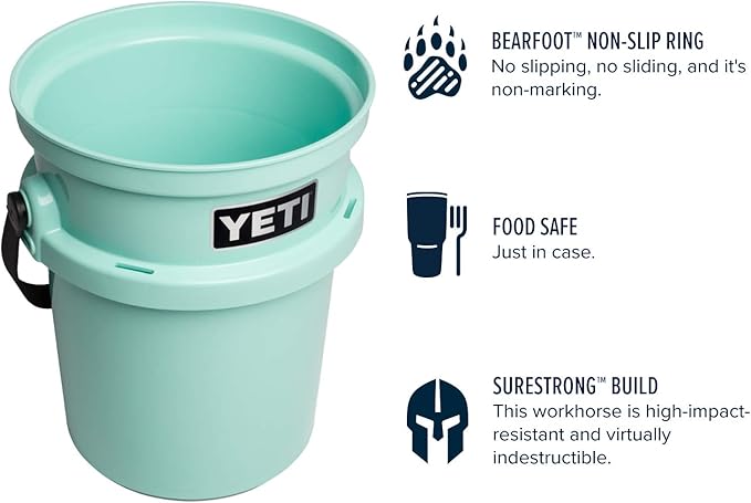 YETI Loadout 5-Gallon Bucket, Impact Resistant Fishing/Utility Bucket
